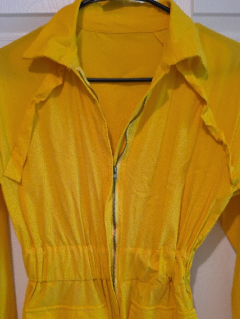 Yellow Women's Utility Jumpsuit - Picture 6 of 8